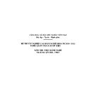 Đề thi Quản trị cơ sở dữ liệu: Tốt nghiệp cao đẳng nghề khoá II (2008 - 2011), môn thực hành nghề, mã đề QTCSDL-TH45