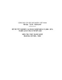 Đề thi tốt nghiệp cao đẳng nghề khoá II (năm 2008 - 2011) nghề Quản trị cơ sở dữ liệu môn thực hành nghề - Mã đề thi: QTCSDL-TH36
