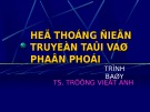 Bài giảng Hệ thống điện truyền tải và phân phối của TS. Trương Việt Anh