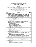 Đáp án đề thi tốt nghiệp cao đẳng nghề Quản trị khách sạn 2009-2012: Mã đề DA QTKS - LT34