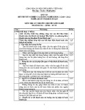 Đáp án đề thi tốt nghiệp cao đẳng nghề Quản trị khách sạn: Lý thuyết chuyên môn (2009-2012) - Mã đề DA QTKS - LT25