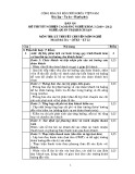Đáp án đề thi tốt nghiệp cao đẳng nghề Quản trị khách sạn (2009-2012): Mã đề DA QTKS - LT23