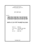 Khoá luận: Nghiên cứu quy trình trích ly hoạt chất sinh học Phlorotannin từ rong mơ cho chế biến thực phẩm