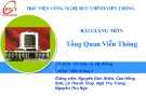 Bài giảng môn Tổng quan viễn thông