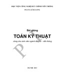 Bài giảng Toán kỹ thuật
