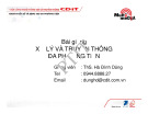 Bài giảng Xử lý và Truyền thông Đa phương tiện [mới nhất]