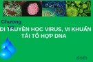 Di truyền học Virus, Vi khuẩn: Bài giảng chương 7 về Tái tổ hợp DNA
