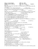 Đề kiểm tra 1 tiết môn Sinh học 11 năm 2017 - THPT Nguyễn Du - Mã đề 132