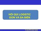 Hồi quy Logistic đơn biến và đa biến: Bài giảng Nghiên cứu khoa học Bài 12