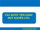 Bài giảng Nghiên cứu khoa học - Bài 1: Các bước tiến hành một nghiên cứu