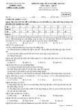 Đề kiểm tra Vật lý 10 HK 2 năm 2017 - THPT Lương Ngọc Quyến - Mã đề 485