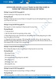 Hướng dẫn giải bài tập 1,2,3,4,5 trang 56 SGK Công nghệ 10 (chi tiết)