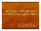 Bài giảng Thảm họa môi trường và biện pháp khắc phục hiệu quả
