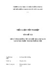 Tiểu luận tốt nghiệp: Xử lý tình huống về cân đối thu,chi ngân sách nhà nước thành phố Hà Nội