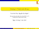Bài giảng Cấu trúc dữ liệu và thuật toán: Chương 2 [Mới nhất]