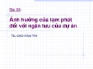 Ảnh hưởng của lạm phát đối với ngân lưu dự án: Bài giảng Bài 08 - TS. Cao Hào Thi