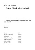 Bài tập nhóm Chính sách kinh tế [chuẩn nhất]