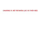 Bài giảng Quản trị nhân lực nâng cao: Chương 6 - TS. Nguyễn Tiến Mạnh