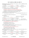 Trắc nghiệm đại cương hóa hữu cơ