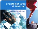 Bài giảng Lý luận nhà nước và pháp luật ĐH Thương Mại [chuẩn nhất]