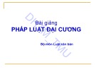 Bài giảng Pháp luật đại cương ĐH Thương Mại [mới nhất]