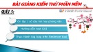 Bài giảng Kiểm thử phần mềm: Bài 5