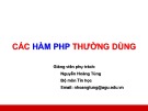 Bài giảng Công nghệ Web và Ứng dụng: Phần 1 - Nguyễn Hoàng Tùng