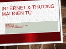 Bài giảng Internet và Thương mại điện tử Chương 2: Nguyễn Sĩ Thiệu (Đầy đủ)
