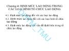 Bài giảng Tổ chức và định mức lao động: Chương 4, 5 - ĐH Thương Mại