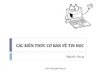Bài giảng Chương 1: Các kiến thức cơ bản về tin học - Nguyễn Dũng