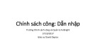 Bài giảng Chính sách công [năm] [kinh nghiệm/tài liệu/mới nhất]