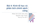 Bài giảng Nhập môn chính sách công: Bài 4 - Nguyễn Xuân Thành (2017) [Tài liệu đầy đủ]
