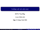 Bài giảng Thống kê xã hội Chương 8: Đỗ Thị Thúy Hằng