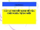 Bài giảng Lịch sử các học thuyết kinh tế - Chương 9: Các lý thuyết kinh tế của chủ nghĩa tự do mới