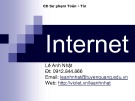 Bài giảng Internet - Phần 1: Internet