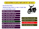 Bài giảng bảo dưỡng và sửa chữa mô tô xe máy
