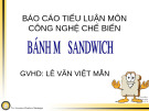 Bánh mỳ sandwich: Bài giảng Công nghệ chế biến - Tìm hiểu chi tiết