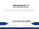 Giáo dục môi trường: Bài giảng Cơ sở Hóa môi trường - Chương 1