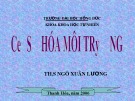 Hóa học địa quyển: Bài giảng Cơ sở Hóa môi trường - Chương 4
