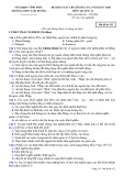 Đề khảo sát chuyên đề lần 2 năm 2018 môn Lịch sử lớp 11 - THPT Tam Dương - Mã đề 132