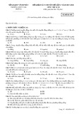 Đề khảo sát chuyên đề lần 1 năm 2018 môn Vật lí lớp 10 - THPT Tam Dương - Mã đề 485