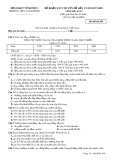 Đề khảo sát chuyên đề lần 1 năm 2018 môn Địa lí lớp 12 - THPT Tam Dương - Mã đề 209