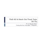 Bài giảng Thiết kế và đánh giá thuật toán: Đồ thị - TS. Lê Nguyên Khôi
