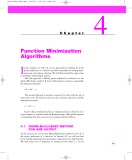 Bài giảng về thuật toán tối thiểu hóa hàm Function minimization algorithms Chapter 4