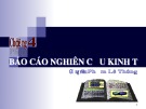 Bài giảng Phương pháp nghiên cứu kinh tế - Chương 4: Phương pháp trình bày báo cáo nghiên cứu kinh tế
