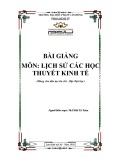 Bài giảng Lịch sử các học thuyết kinh tế Đại học Phạm Văn Đồng