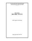 Bài giảng Hoá học vô cơ 2 ĐH Phạm Văn Đồng [chuẩn nhất]