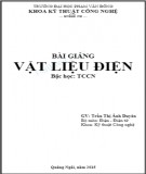 Bài giảng Vật liệu điện ĐH Phạm Văn Đồng [Mới nhất]