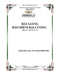 Bài giảng Bảo hiểm đại cương ĐH Phạm Văn Đồng chuẩn nhất