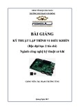 Bài giảng Kỹ thuật lập trình vi điều khiển - ĐH Phạm Văn Đồng